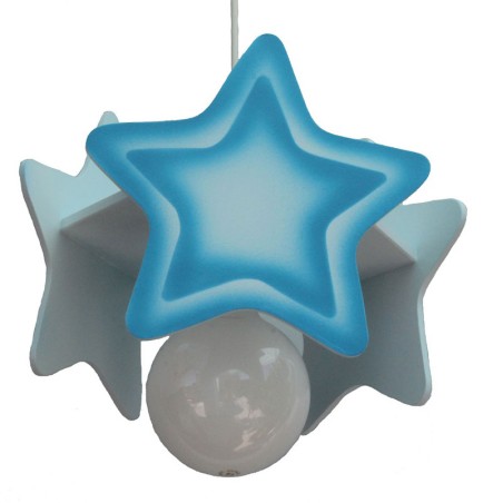Lámpara colgante  Estrella azul