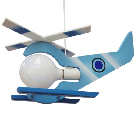Lámpara Helicóptero libelula azul