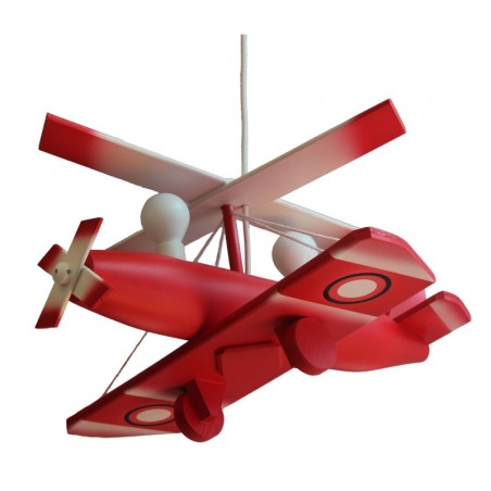 Lámpara colgante  Autogiro grande rojo 