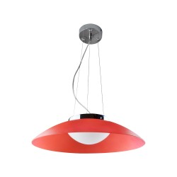Lámpara colgante LED roja Plato