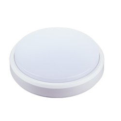 Plafón redondo blanco, 15 cm de diámetro IP-65