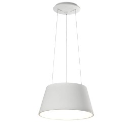 Lampara colgante campana Oslo blanca