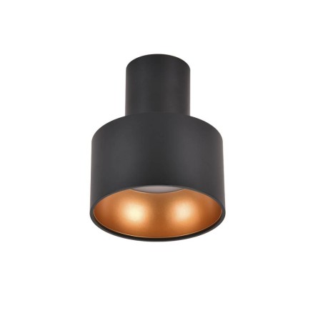 Foco led negro-oro