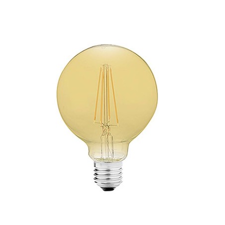 Bombilla globo D95 led 7w ámbar