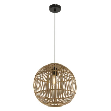 Lámpara de techo colgante Hildegard 1xE27 acabado bambú estilo nórdico 30cm Ø