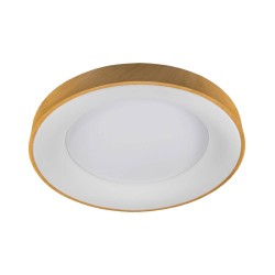 Plafón Lunar 50w Madera 