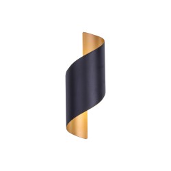 Aplique Tirabuzón Negro/oro