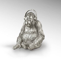 Figura Orangután Music plata