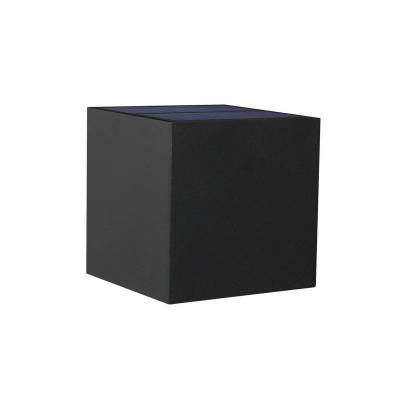Aplique Solar Cube antracita