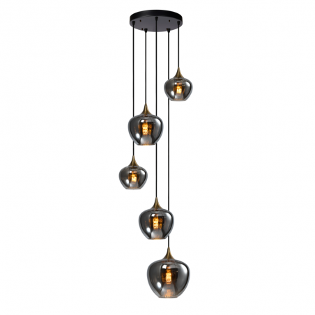 Lámpara de techo colgante Barx 5L