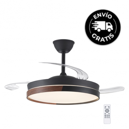 Ventilador de techo Nordic negro