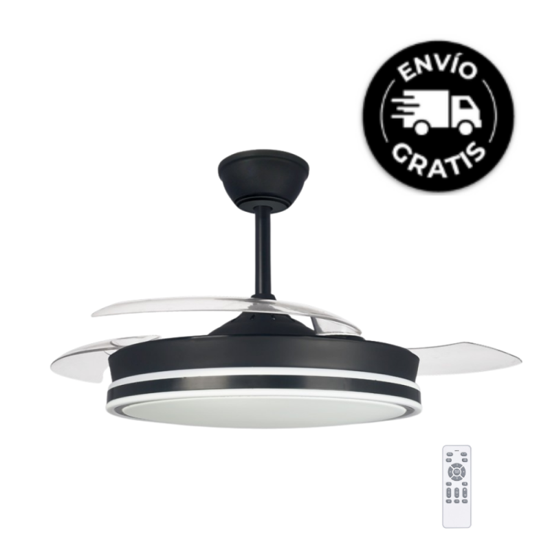Ventilador de techo Aria negro