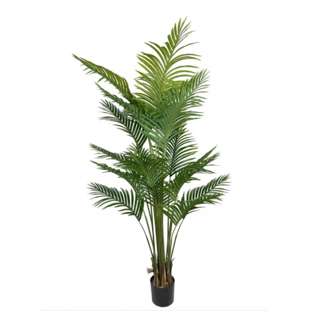 Palmera Artificial en maceta decoración realista Polietileno y Fibras Naturales  180 cm  altura