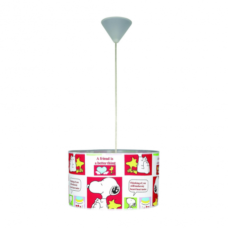 LAMPARA COLGANTE INFANTIL SNOOPY 34CM Ø