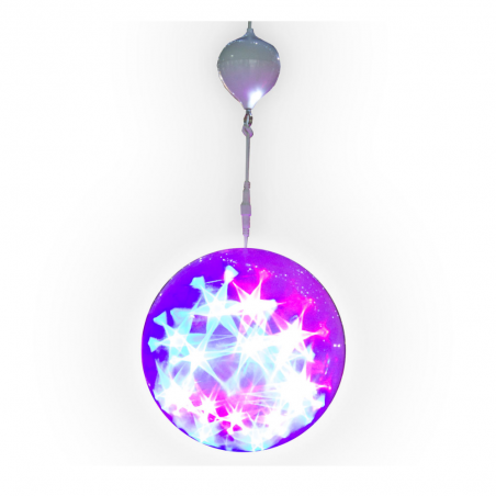 BOLA GIRATORIA RGB LUCKY STAR  30cm Ø
