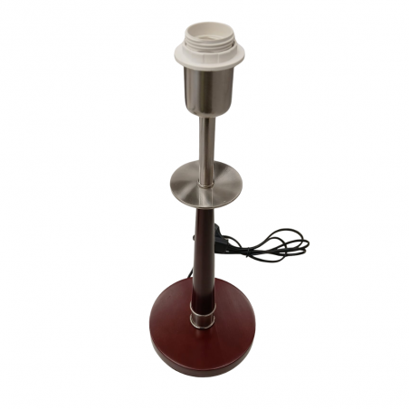 Base de sobremesa Bolinga en madera y metal – 1×E27