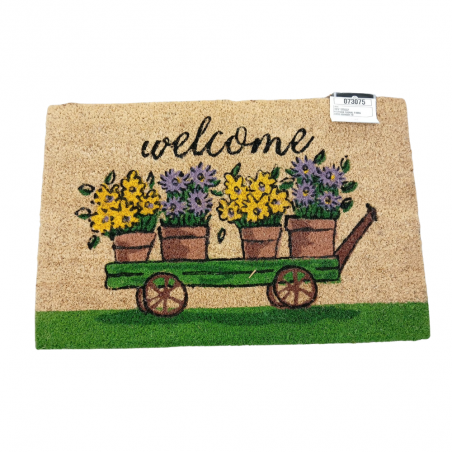 FELPUDO FLORAL FIBRA COCO 60X40X1.50