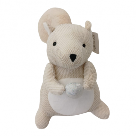 Tope de puerta  Ardilla beige (23H × Ø18 cm)