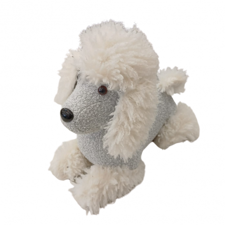 Tope de puerta  Perro Caniche blanco (20×35×30 cm)
