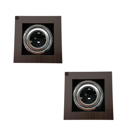 Pack 2 empotrables 1xGU10 wengue