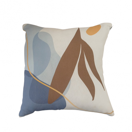 Cojín decorativo 42,5 × 42,5 cm – diseño abstracto relleno incluido