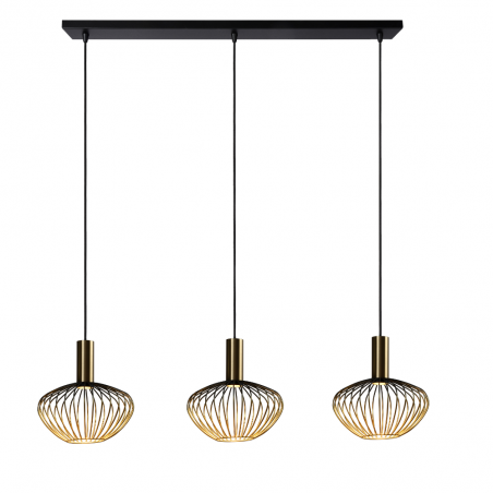 Lámpara de techo colgante Liora lineal  3xGU10