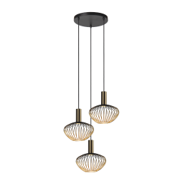 Lámpara de techo colgante Liora Circular 3xGU10