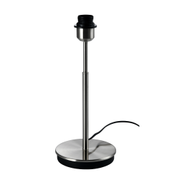 Lámpara de sobremesa Tova 1xE27 acabado metal  níquel satinado