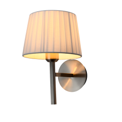 Aplique de pared Tova 1xE27 acabado metal níquel