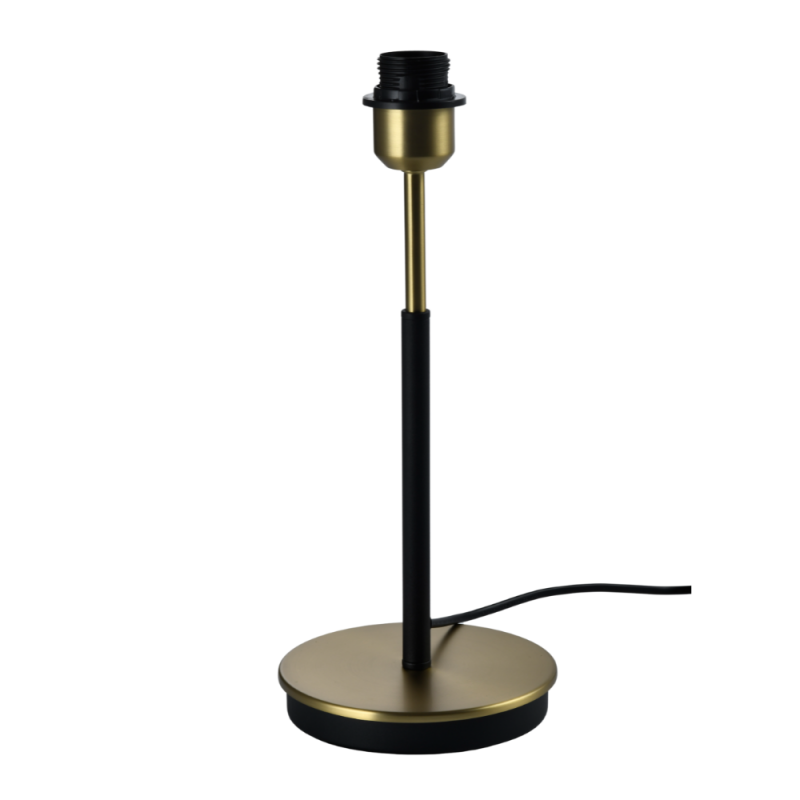 Lámpara de sobremesa Shira 1xE27 acabado oro envejecido / negro