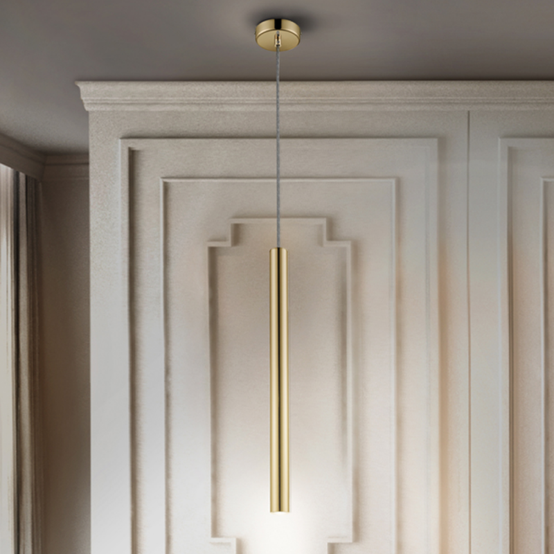 Lámpara de techo colgante oro Varas LED 5w 3000k