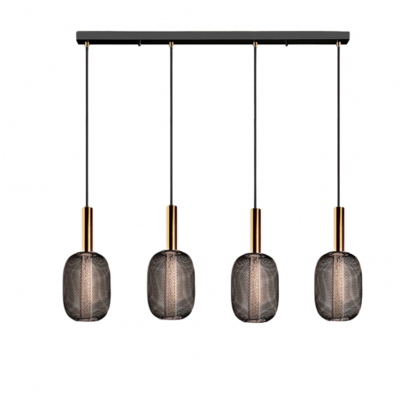 Lámpara de techo colgante Micrón LED 20w 3000k acabado negro