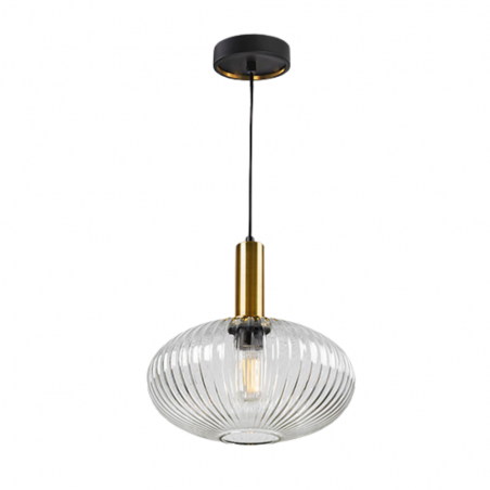 Lámpara de techo colgante Norma 1xE27 acabado transparente