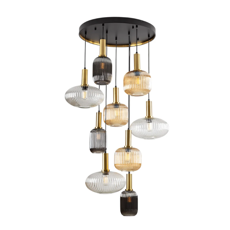 Lámpara de techo colgante Norma 9xE27