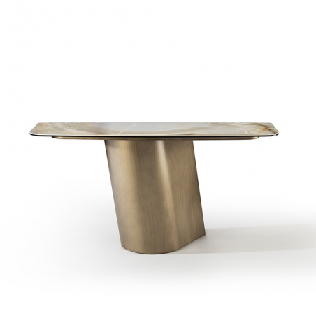 Mueble consola Numa acabado latón