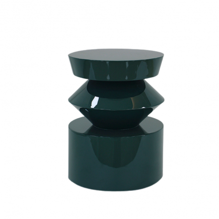 Mesa auxiliar Clon acabado verde oscuro brillo