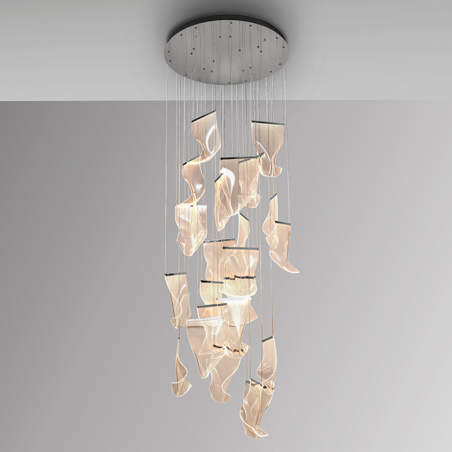 Lámpara de techo colgante Velos 24 LED 120w 3000k