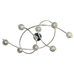 Plafón de techo Lotto 8xG9 acabado cromo