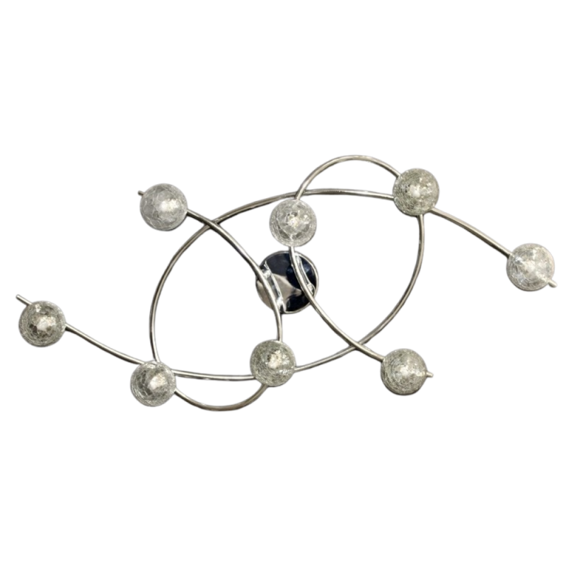 Plafón de techo Lotto 8xG9 acabado cromo