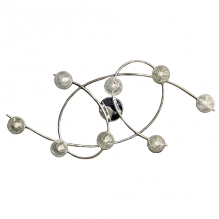 Plafón de techo Lotto 8xG9 acabado cromo