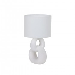 Lámpara de sobremesa  Melie 1xE14 acabado blanco
