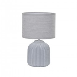 Lámpara de sobremesa Delfi 1xE14 acabado cerámica gris