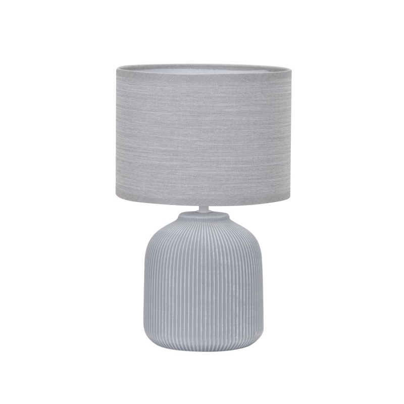 Lámpara de sobremesa Delfi 1xE14 acabado cerámica gris