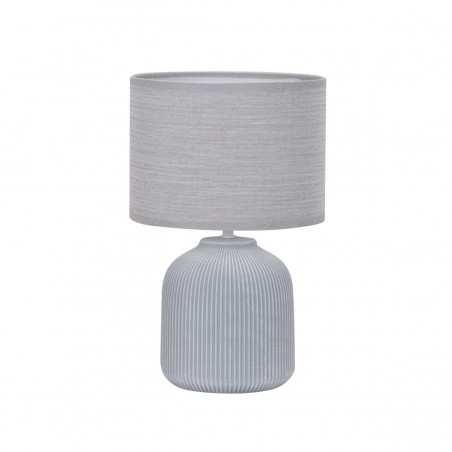 Lámpara de sobremesa Delfi 1xE14 acabado cerámica gris