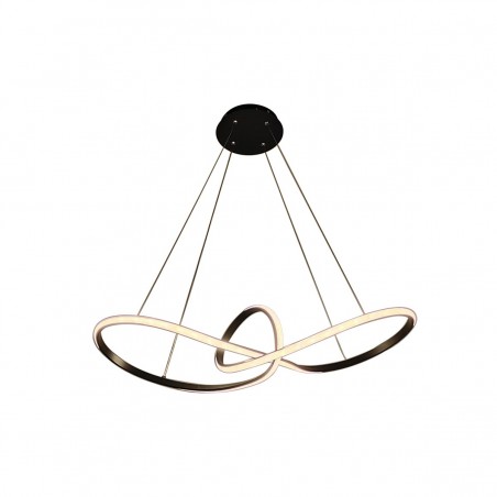 Lámpara de techo colgante Lidias 60w 3CCT acabado negro