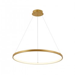 Lámpara de techo colgante Tiamis LED 52w 3000k integrado acabado dorado