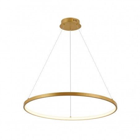 Lámpara de techo colgante Tiamis LED 52w 3000k integrado acabado dorado