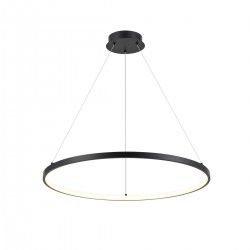 Lámpara de techo colgante Tiamis LED 52w 3000k integrado acabado negro