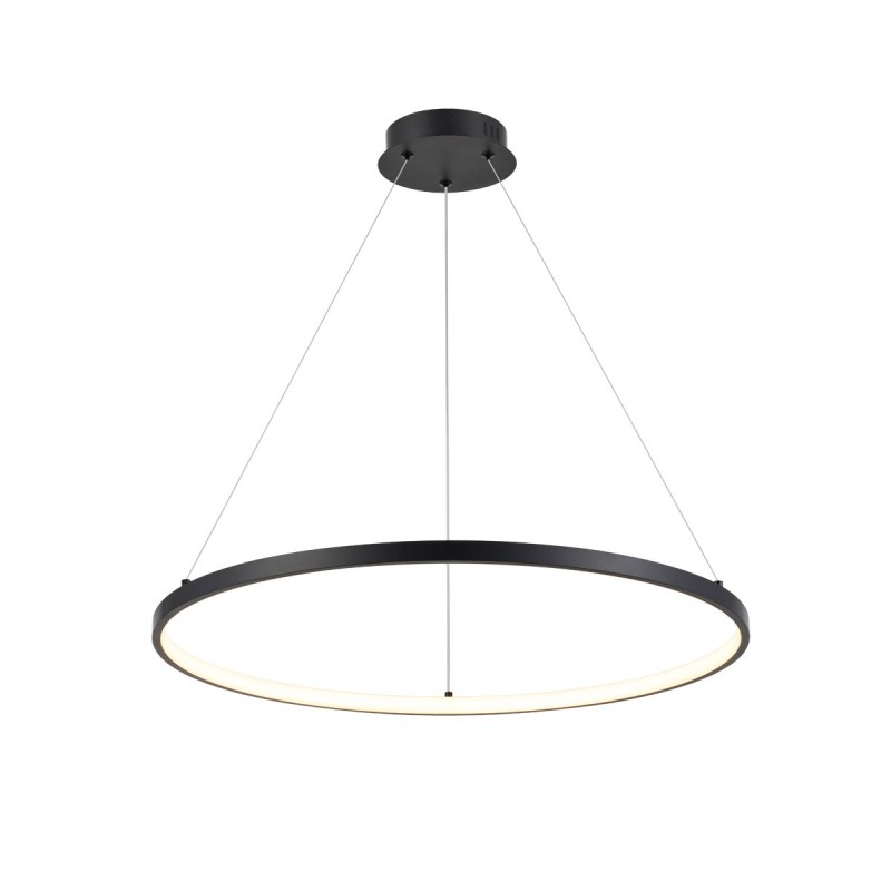 Lámpara de techo colgante Tiamis LED 52w 3000k integrado acabado negro