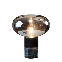 Lámpara de sobremesa Fungi 1xE27 LED 8w 2700k incluida acabado mármol negro